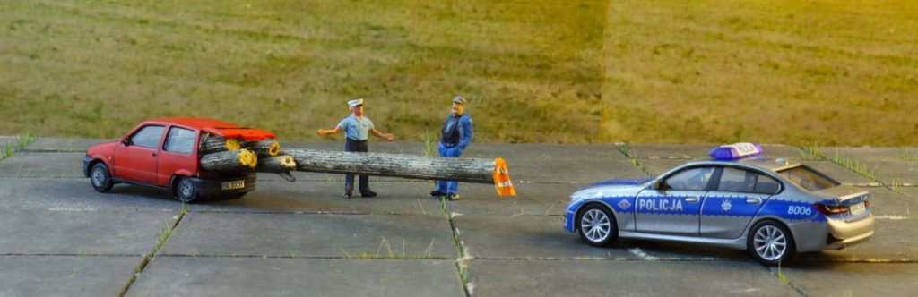 Поляки смеются над водителем Fiat, который превратил малютку в лесовоз и получает за это штрафы