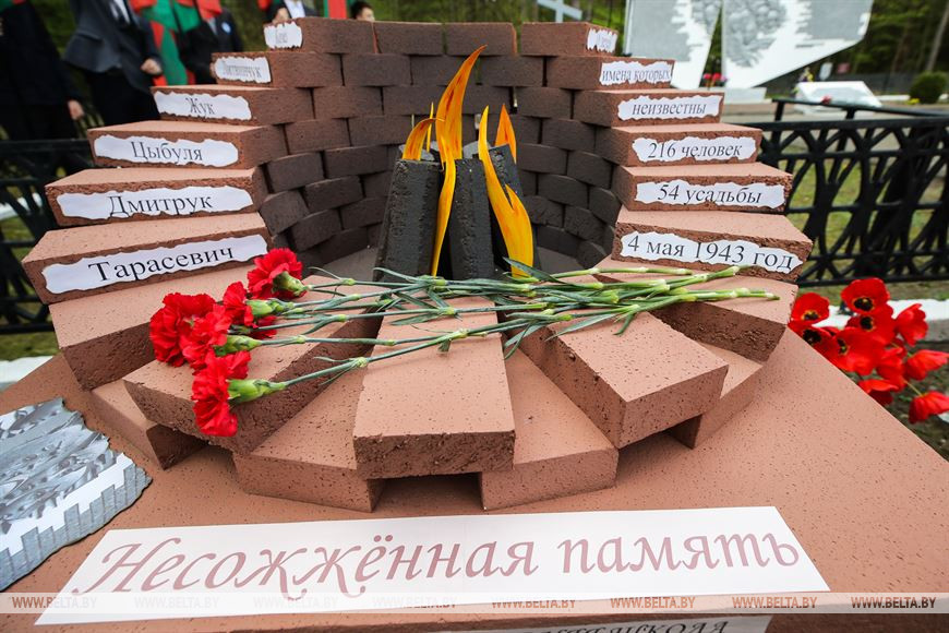 Трагедию деревни Лески 80-летней давности почтили в Каменецком районе