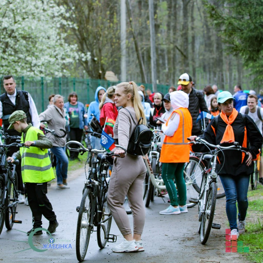 В Жабинке прошел велопробег, посвященный Празднику труда