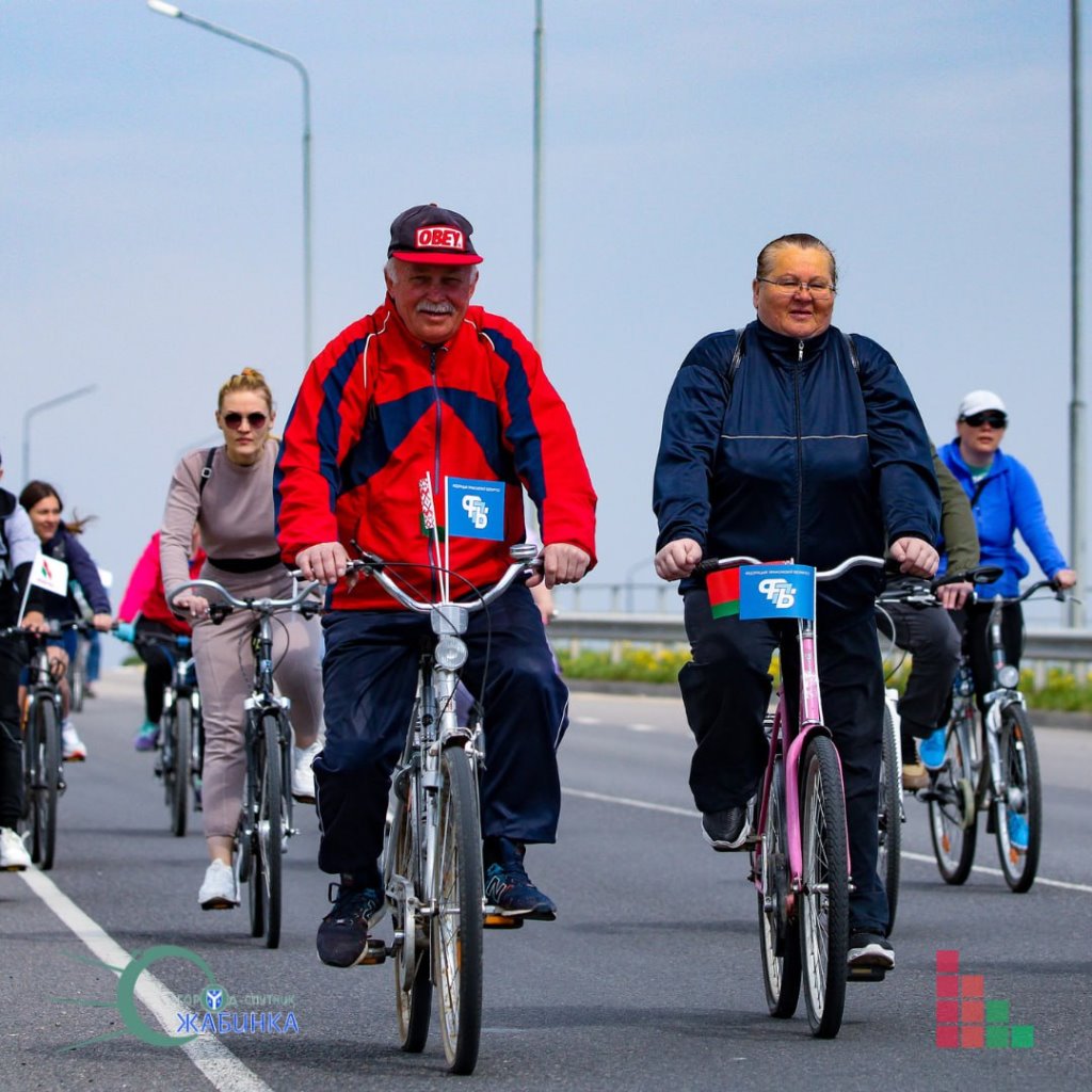 В Жабинке прошел велопробег, посвященный Празднику труда