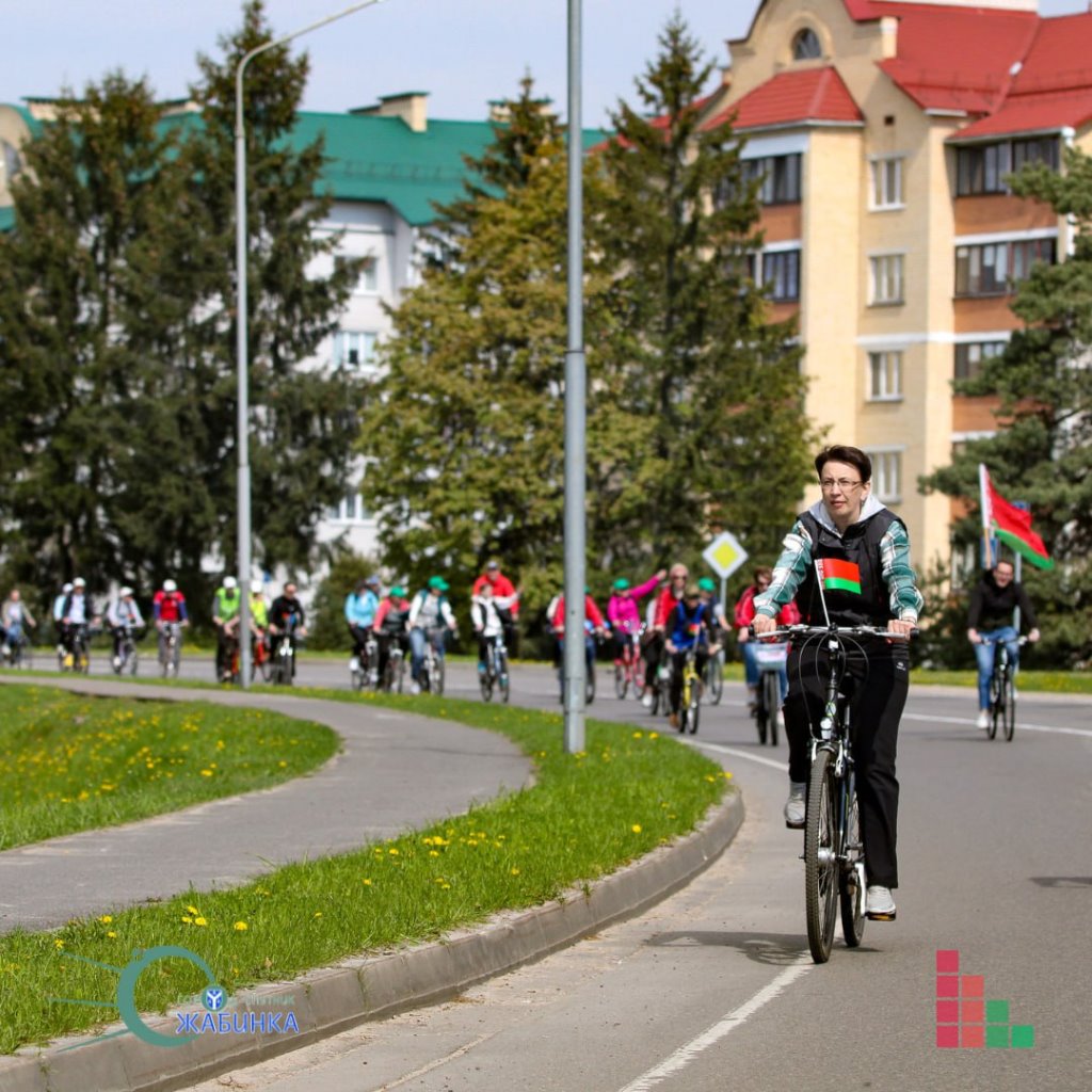 В Жабинке прошел велопробег, посвященный Празднику труда