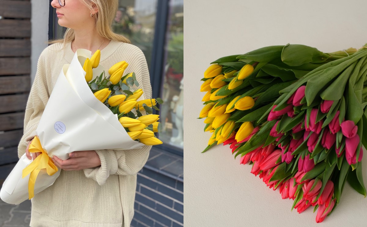 Большой выбор СВЕЖИХ ТЮЛЬПАНОВ к 8 Марта в сети магазинов «Планета цветов»