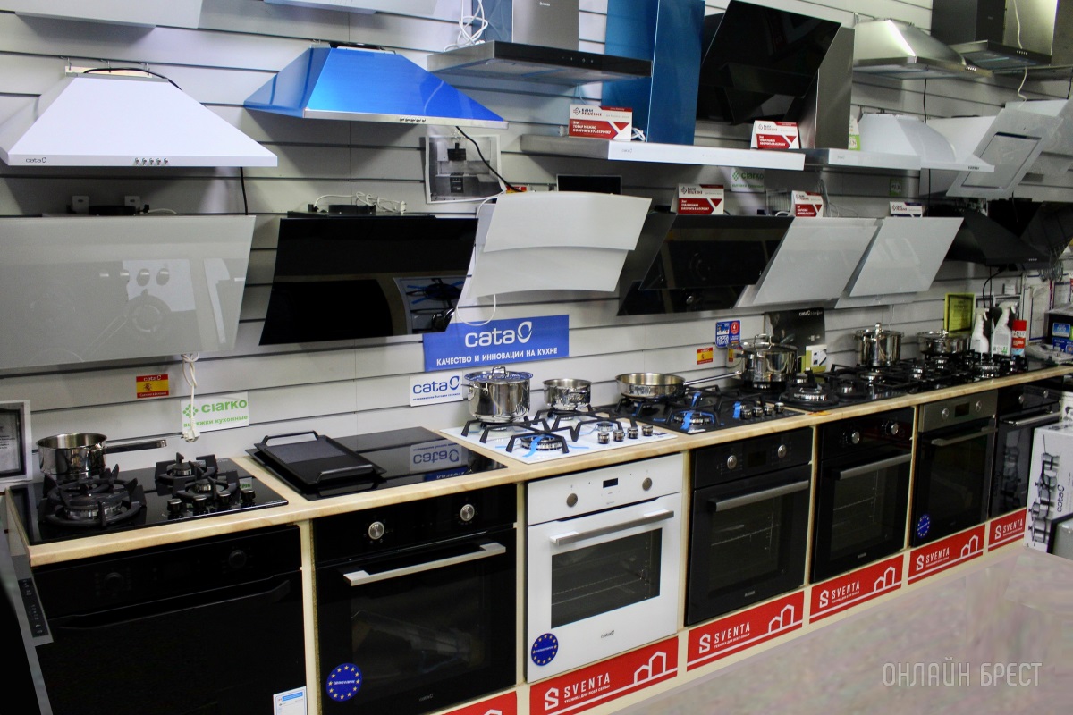 Качественные и доступные кухонные мойки, вытяжки, духовые шкафы, варочные поверхности, микроволновки и посудомойки в магазине «SVENTA» в Бресте