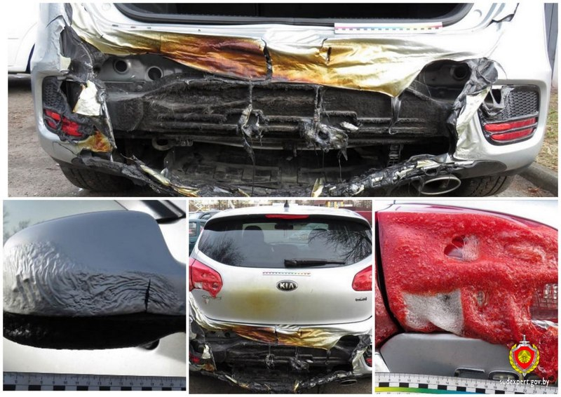 BMW загорелась на стоянке автохауса, пострадали соседние авто. В чем была причина?