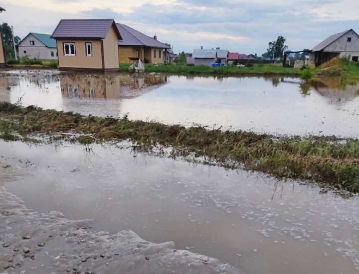 Наводнения в Видомле после ливня