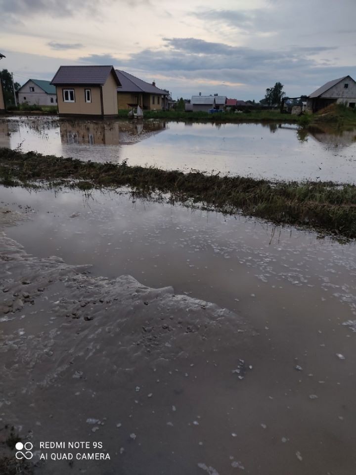Наводнения в Видомле после ливня