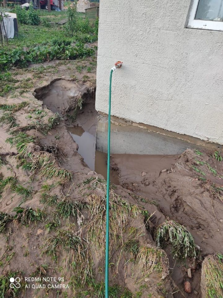 Наводнения в Видомле после ливня