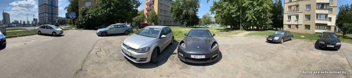 В Минске у Porsche украли фары