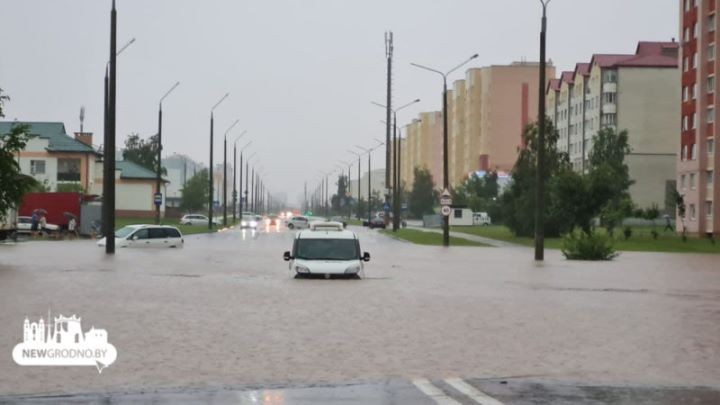 Посмотрите, как сегодня затопило Гродно