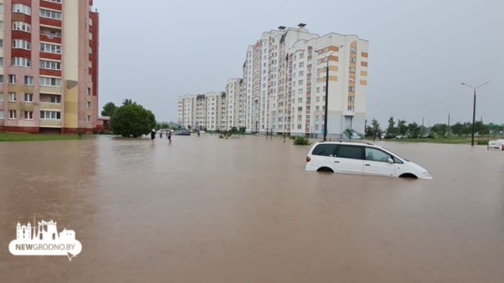 Посмотрите, как сегодня затопило Гродно
