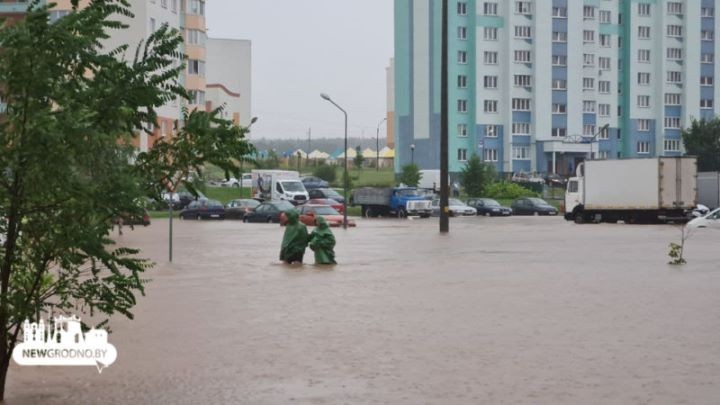 Посмотрите, как сегодня затопило Гродно
