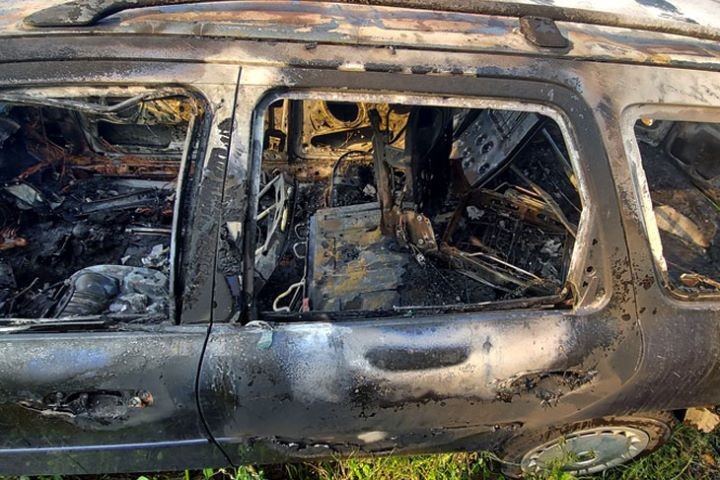 В деревне Рыбна Кобринского района произошел пожар в автомобиле