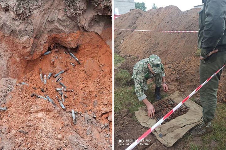 «Школьные линейки, можно сказать, на минном поле проходили». Огромный арсенал немецких боеприпасов нашли на территории школы в Брестской области