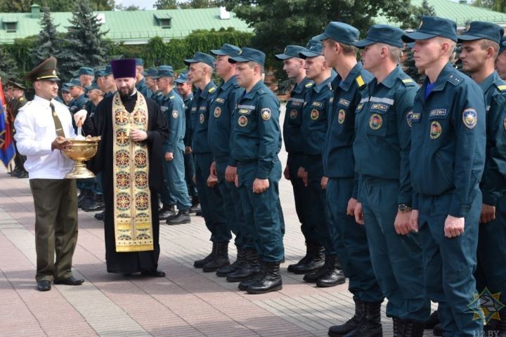 В Брестской крепости прошло торжественное принесение присяги спасателями