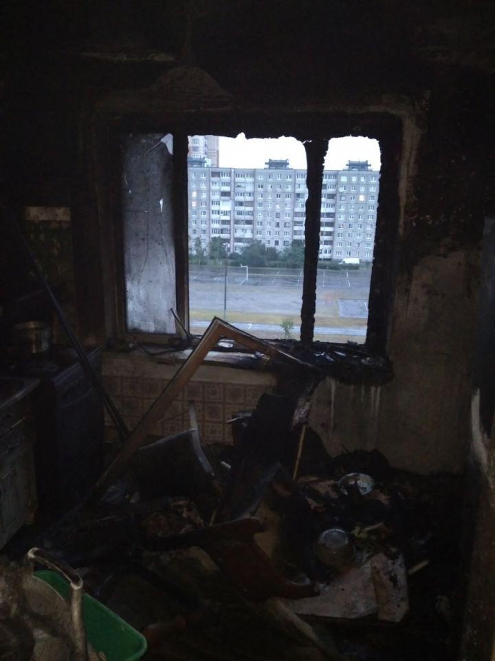 Вот как выглядит квартира в Бресте, в  которой случился пожар