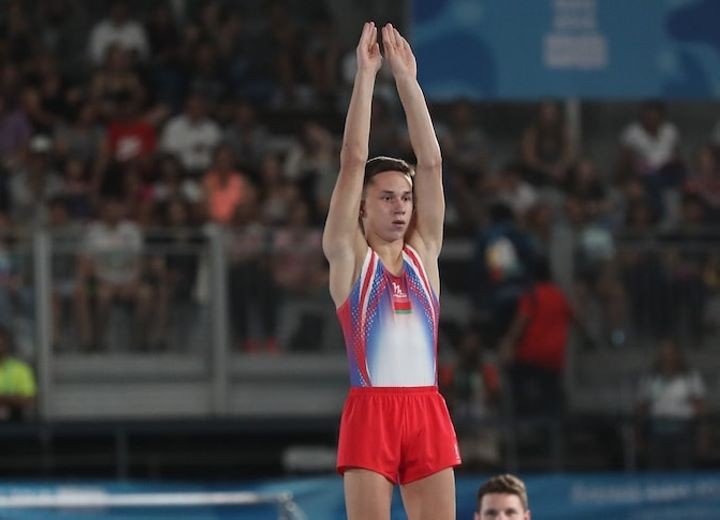 Белорус Иван Литвинович выиграл золото в прыжках на батуте на Олимпиаде в Токио