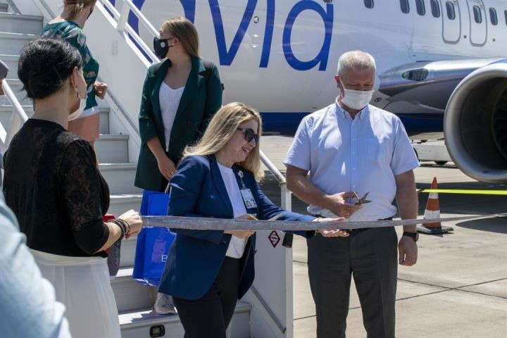 «Белавиа» выполнила первый рейс в Кутаиси