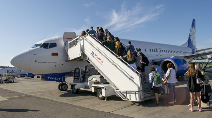 «Белавиа» выполнила первый рейс в Кутаиси