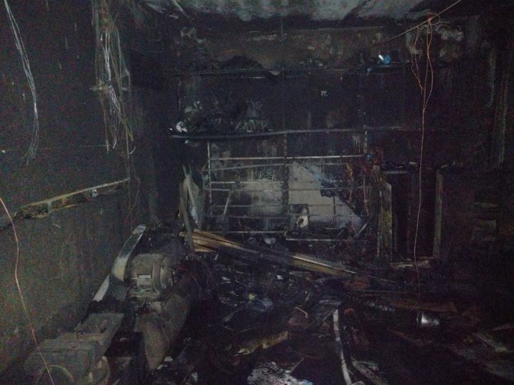 Вчера в Бресте горел гараж