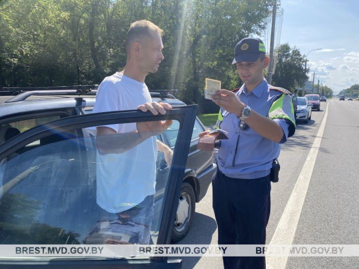 На территории Бреста и района ГАИ проводит рейдовые мероприятия под условным названием «Алкоконтроль»