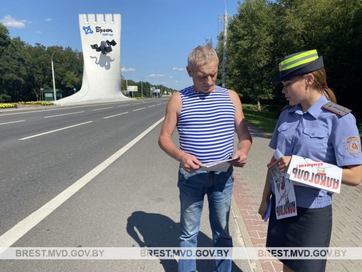 На территории Бреста и района ГАИ проводит рейдовые мероприятия под условным названием «Алкоконтроль»