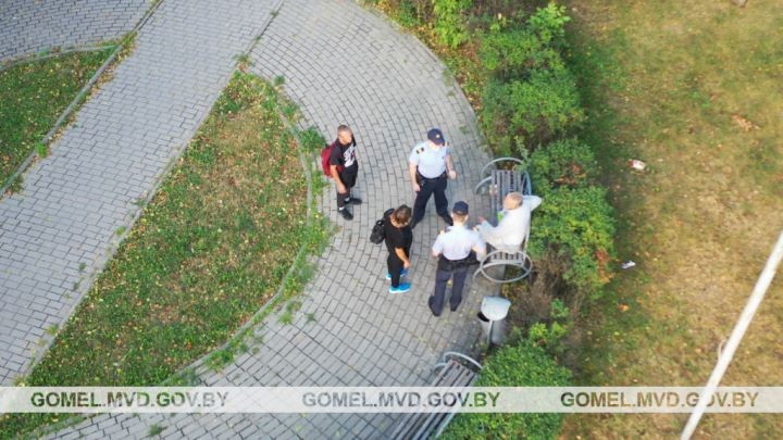 В Гомеле к пьющим прилетает дрон. Это новая тактика милиции