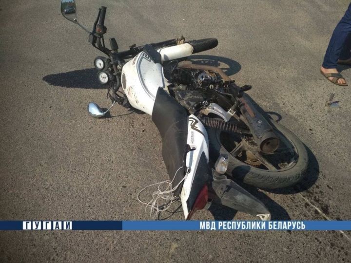 На Столинщине водитель Ауди сбил мотоциклиста