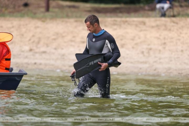 Соревнования водолазов проходят в Ивановском районе