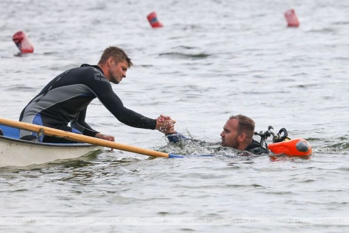 Соревнования водолазов проходят в Ивановском районе