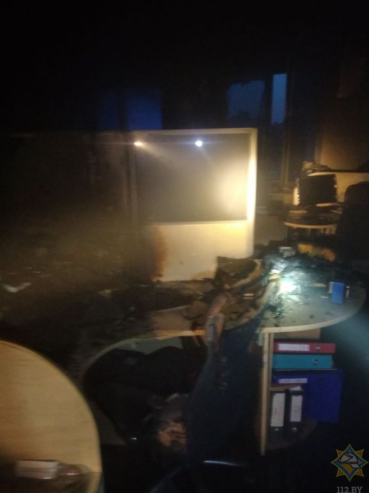 В Бресте произошел пожар на территории одного из предприятий