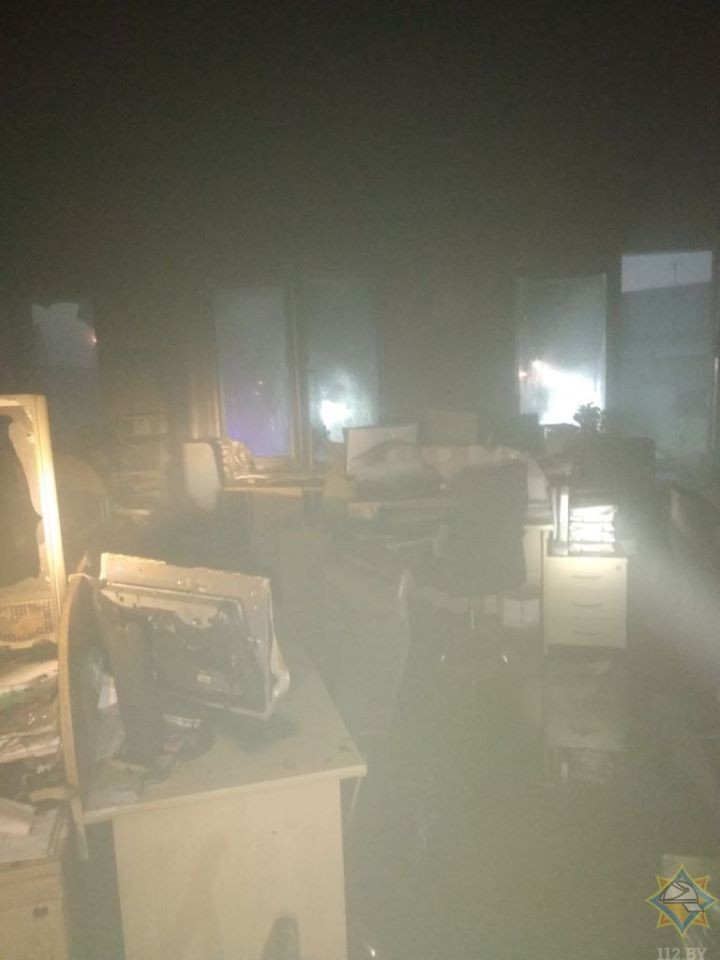 В Бресте произошел пожар на территории одного из предприятий