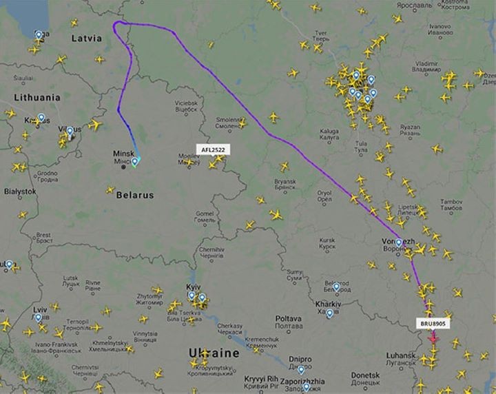 Почему рейс «Белавиа» в Анталью пролетел через Латвию?