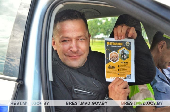 В Бресте инспекторы ГАИ проверили, как водители мототранспорта ведут себя на дороге