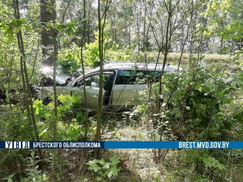 В Ганцевичском районе в ДТП травмированы две девочки. Водитель уснул за рулем