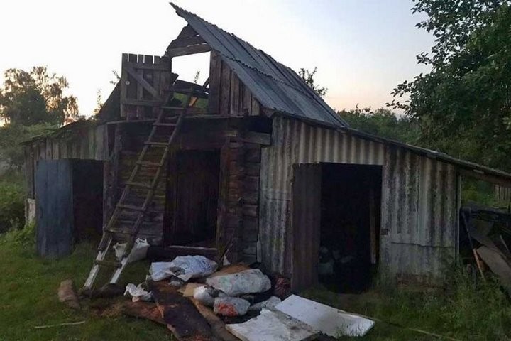 Мужчина спасен при пожаре хозпостройки в Кобринском районе