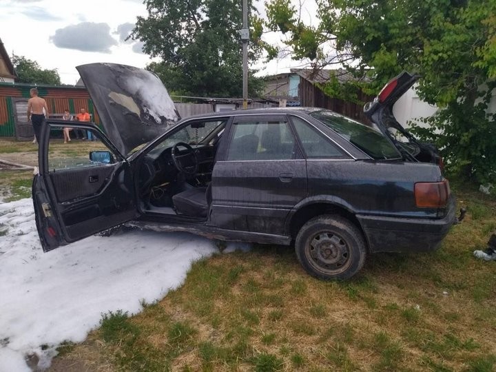Легковой автомобиль горел в Ивацевичах