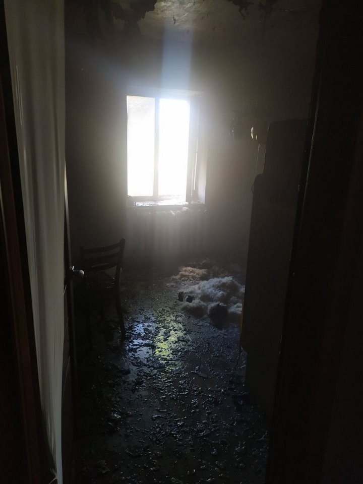 В Ивацевичском районе горел жилой дом