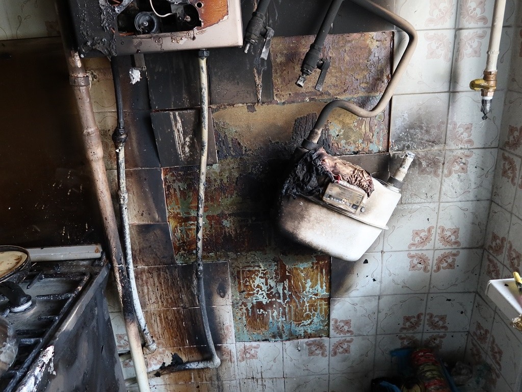 В Ганцевичах горела квартира в многоэтажке