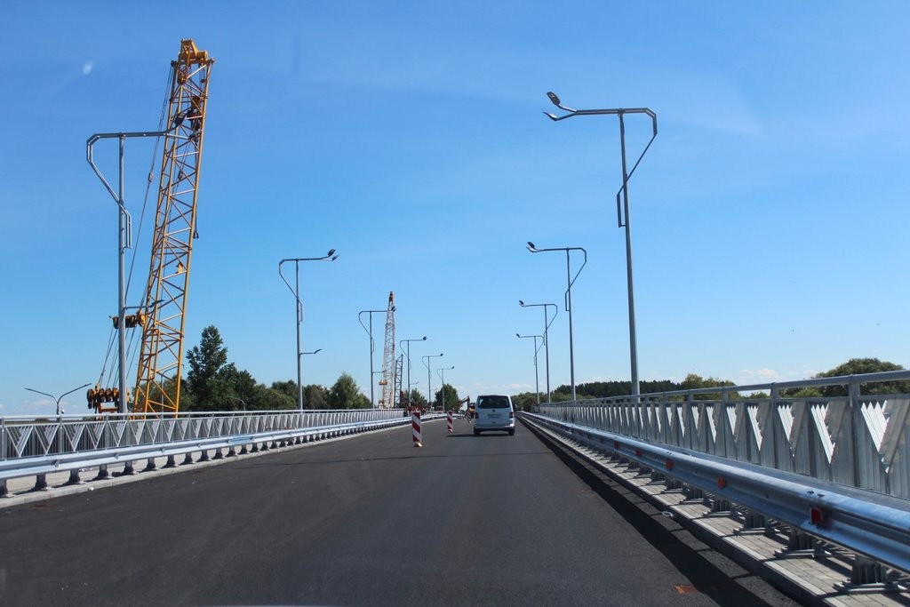 В Пинском районе открыто движение по новому мосту через Ясельду