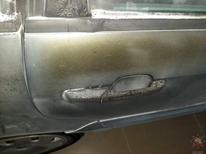 На пожаре в Бресте мужчина получил ожоги, воспламенился газовый баллончик