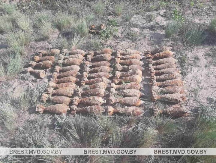 В Пинском районе обнаружены 44 минометные мины