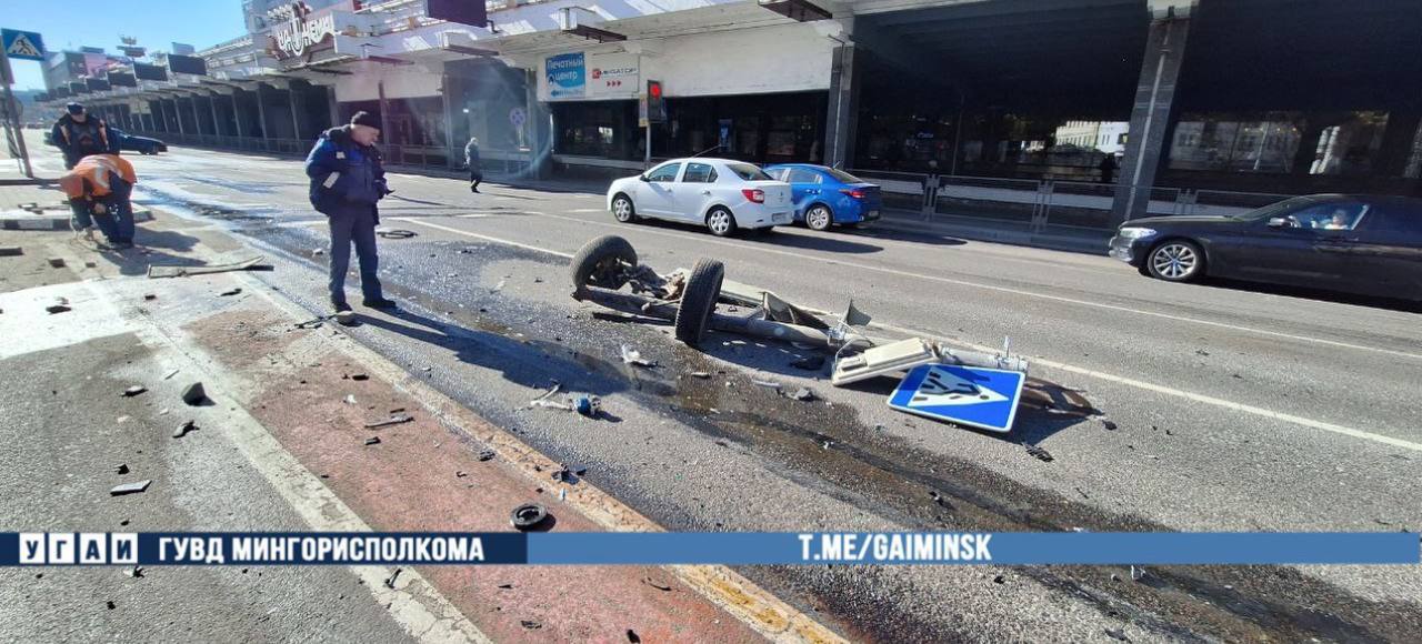 В Минске плохое самочувствие водителя привело к ДТП