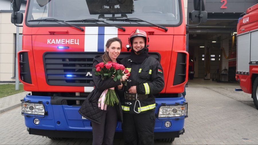 Каменецкий РОЧС соединил два влюбленных сердца. Спойлер: скоро свадьба