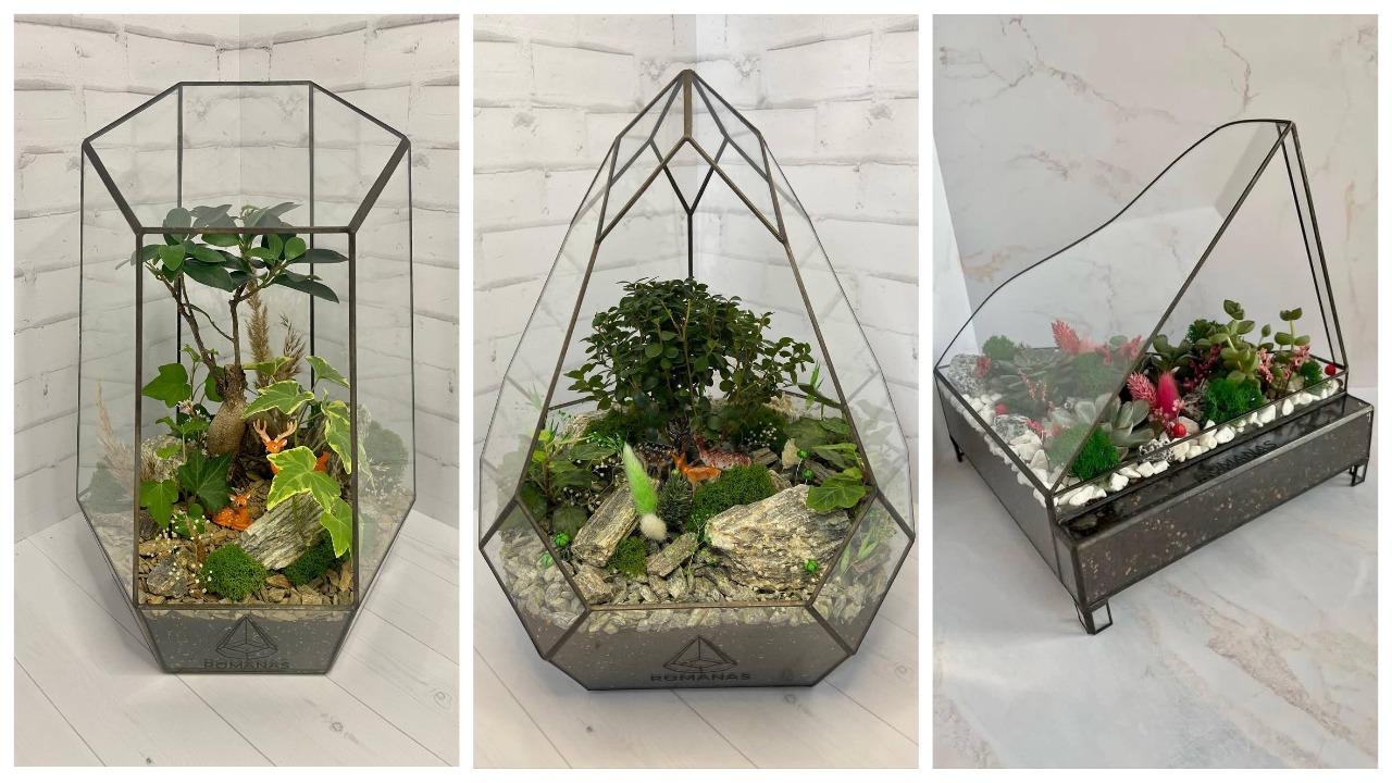 «Каждую неделю дарил жене кактусы, а потом — запустил бизнес». Посмотрите, какие флорариумы делает этот белорус