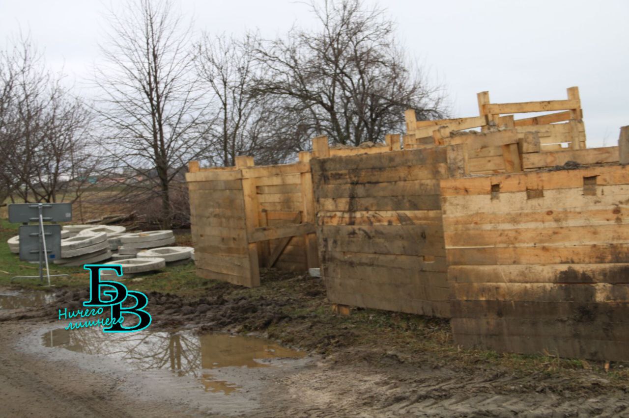 В Тельмах-1 строится система водоотведения