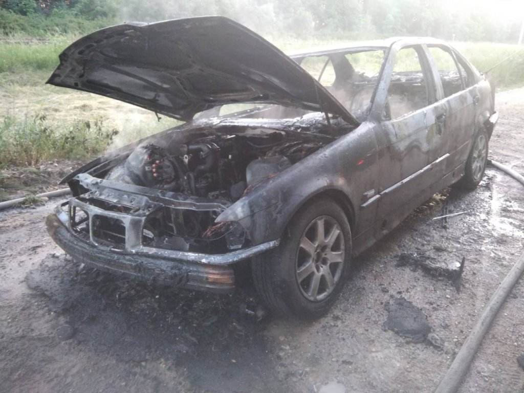 Возгорание автомобиля произошло в Каменецком райрне