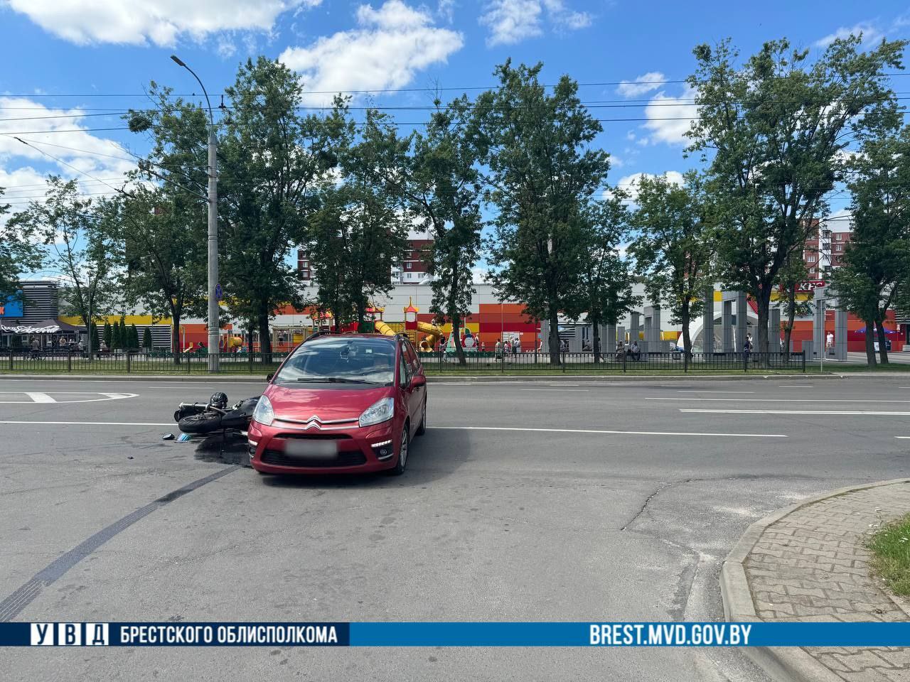 Подробности ДТП с мотоциклистом в Бресте