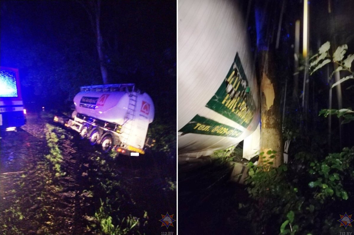 В Ивацевичском районе грузовик врезался в дерево
