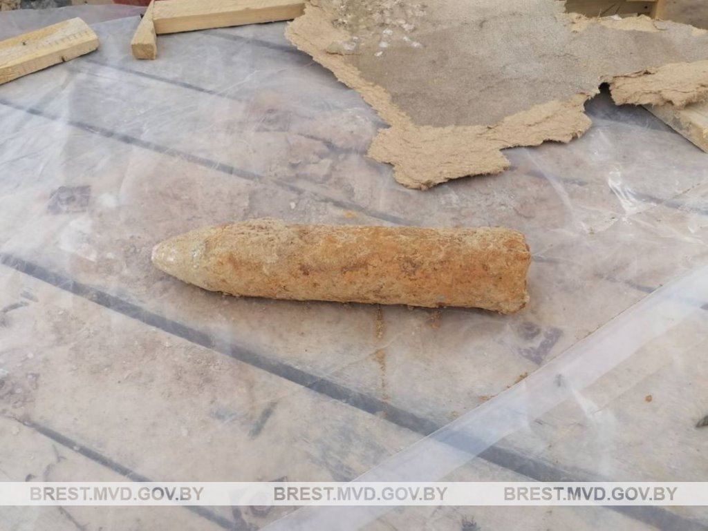 В Барановичском районе обнаружен снаряд времён ВОВ