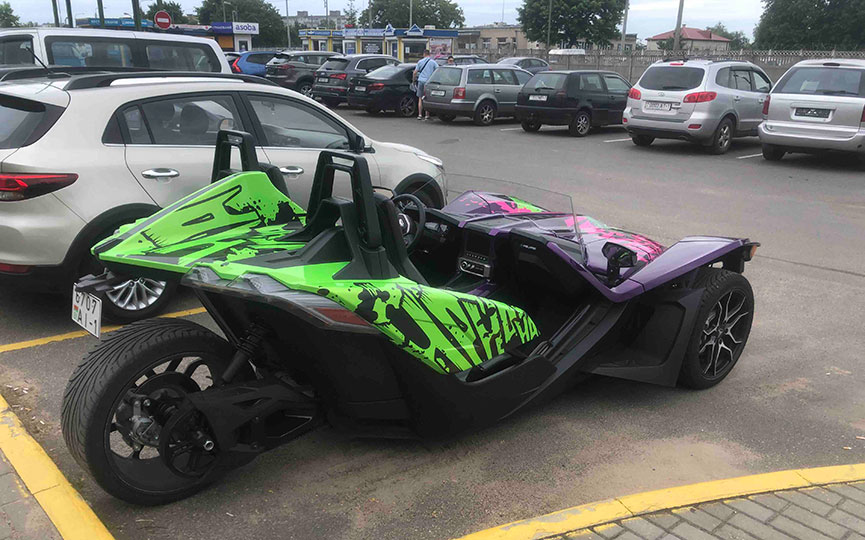 Необычное транспортное средство замечено в Барановичах